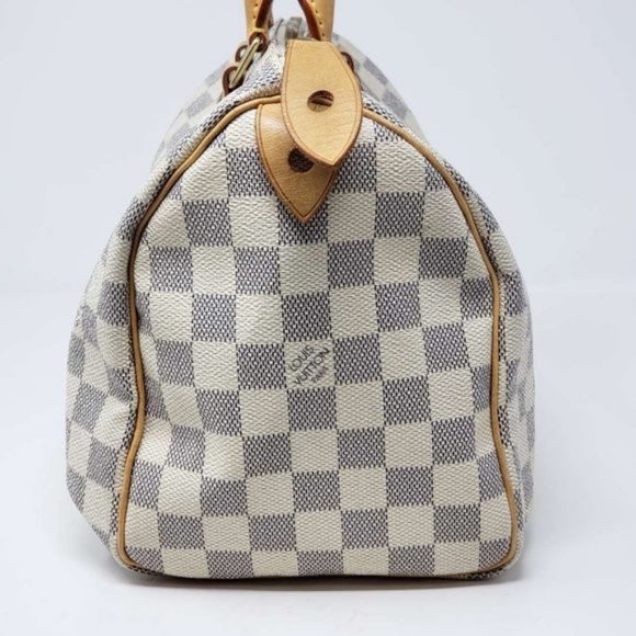 AUTH Louis Vuitton Damier Azur Speedy 25 Hand Bag - Picture 4 of 13